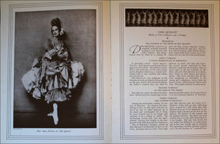 Pavlova, Anna. (1881-1931) 1925 Souvenir Program