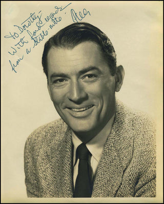 Peck, Gregory. (1916–2003) Signed Photograph to Dorothy Spencer