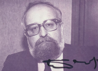 Penderecki, Krzysztof. (1933–2020) Signed Photograph