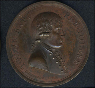 Pergolesi, Giovanni Battista. (1710-1736)  1806 Portrait Medal