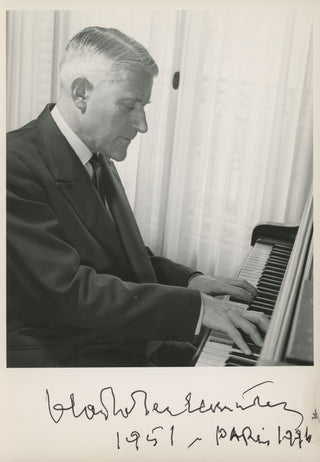 Perlemuter, Vlado. (1904–2002) Signed Photograph