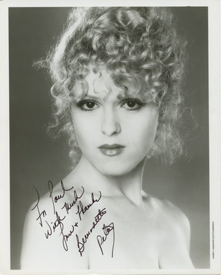 Peters, Bernadette. (b. 1948) Signed Photograph