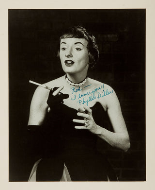 [Film & Theatre] Diller, Phyllis. (1917–2012) Signed Photograph to Rod McKuen