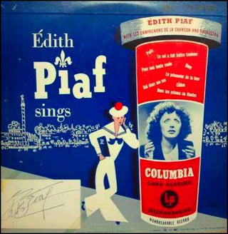 Piaf, Edith. (1915–1963) Autograph Signature with LP