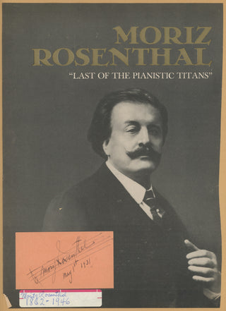 [Pianists]  Bauer, Harold. (1873–1951)  &  Carreras, Maria. (1877–1966)  &  Friedberg, Carl. (1872–1955)  &  Gabrilowitsch, Ossip. (1878–1936)  &  Gieseking, Walter. (1895-1956)  &  Godowsky, Leopold. (1870–1938)  &  Goodson, Katharine. (1872–1958)  &  He