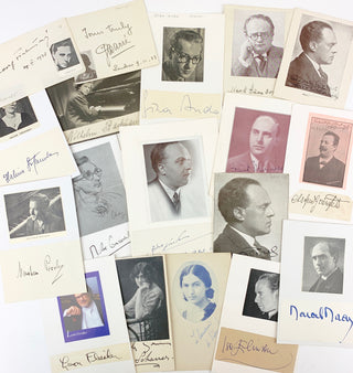 [Pianists] Anda, Géza. (1921–1976) & Backhaus, Wilhelm. (1884–1969) & Casadesus, Robert. (1899–1972) & Coverdale, Miles. (1914–2000) & Czerny-Stefanska, Halina. (1922–2001) & Darré, Jeanne-Marie. (1905–1999) & Elinson, Iso. (1907–1964) & Firkušný, Rudolf.