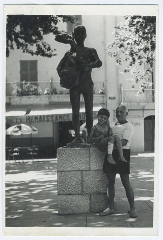 [Picasso, Pablo. (1881–1973)] Three Photographs of Picasso Artworks from the Collection of Alfred Barr, including ONE SIGNED BY THE ARTIST