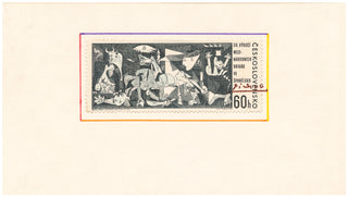 Picasso, Pablo. (1881–1973) Signed "Guernica" Stamp