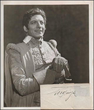 Pinza, Ezio. (1892-1957) Autograph Signature and Original Photograph as Don Giovanni