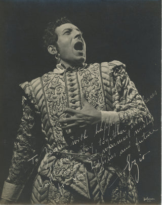 [Pinza, Ezio. (1892-1957)] Halsman, Philippe. (1906-1979) Original Signed Halsman Photograph as Don Giovanni