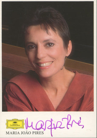 Pires, Maria João. (b. 1944) Signed Postcard Photograph