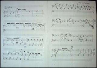 Pizzetti, Ildebrando. (1880-1968) Autograph Music Manuscript