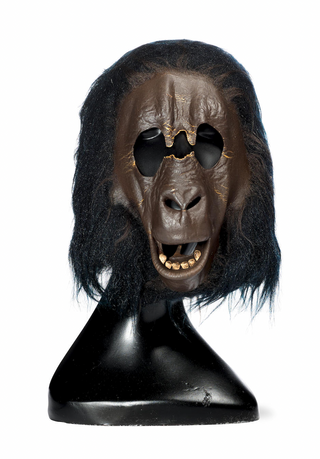 [Planet of the Apes] [John Chambers, 20th Century-Fox] Screen-used Background Actor Ape Mask, 1968