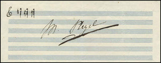 [Pianist] Pleyel, Marie. (1811 - 1875) Autograph Musical Quotation