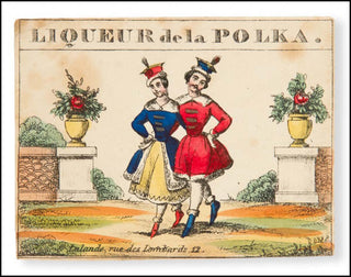 [Polka] Liqueur de la Polka Early 19th Century Label