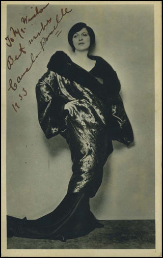 Ponselle, Carmela. (1888-1977) Signed Photograph