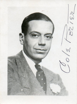 Porter, Cole. (1891–1964) Signed Photograph