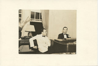 Porter, Cole. (1891–1964) & Hart, Moss. (1904–1961) Original Photograph, 1935.