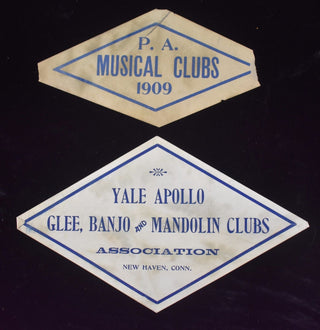 [Porter, Cole. (1891–1964)] Collection of Programs and Ephemera from the Yale Glee, Banjo and Mandolin Clubs, all featuring Cole Porter