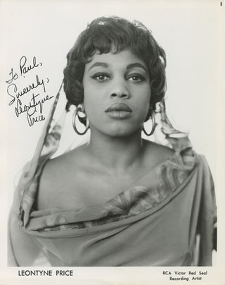 Price, Leontyne. (b. 1927) Signed Photograph