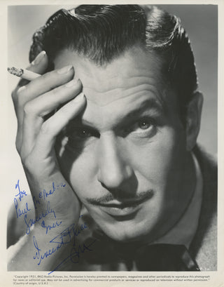 Price, Vincent. (1911–1993) Signed Photograph