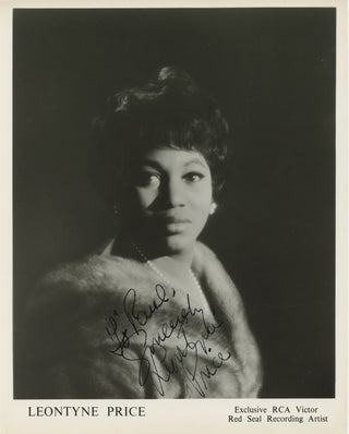 Price, Leontyne. (b. 1927) Signed photograph