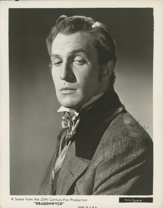 Price, Vincent. (1911–1993) "Dragonwyck" - Signed Promotional Photograph