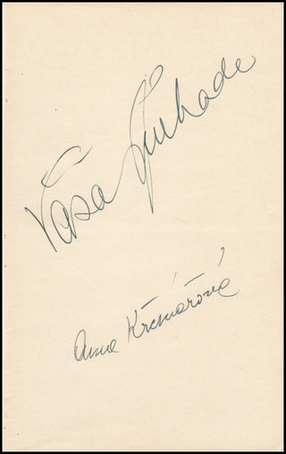 Prihoda, Vasa. (1900-1960) Bold Autograph