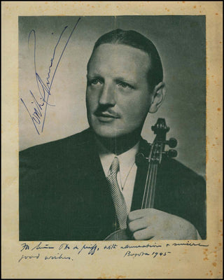 Primrose, William. (1904-1982) Signed Photograph