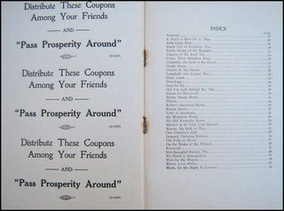 [Roosevelt, Theodore. (1858–1919)] Progessive Battle Hymns. Songs of Peace and Prosperity; Progress and Patriotism. In the Sprit of the Chicago Convention.