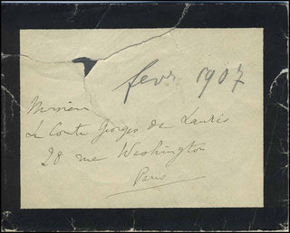 [Literature & Art] Proust, Marcel. (1871 - 1922) Autograph Envelope