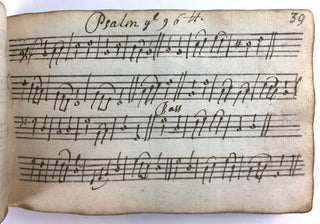 [Psalm Book] [Bishop, John. (1665–?1737)] Manuscript Psalm Book, ca. 1733