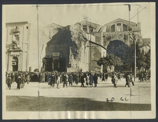 [Puccini, Giacomo. (1858–1924)] Puccini's Funeral - Original Press Photograph