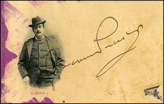 Puccini, Giacomo. (1858–1924) Signed Photograph