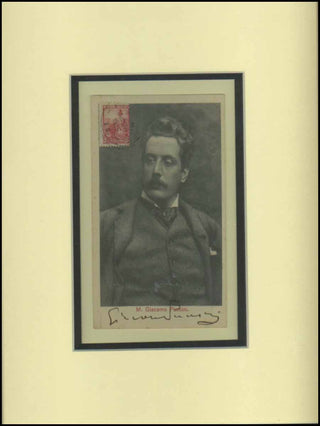 Puccini, Giacomo. (1858–1924) Signed Photograph