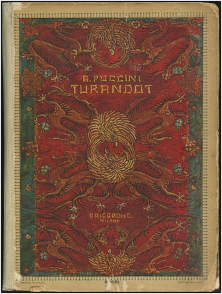 Puccini, Giacomo. (1858–1924) Turandot, Dramma Lirico [Vocal Score].