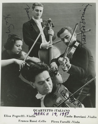 Quartetto Italiano. (1945–1980) Signed Photograph