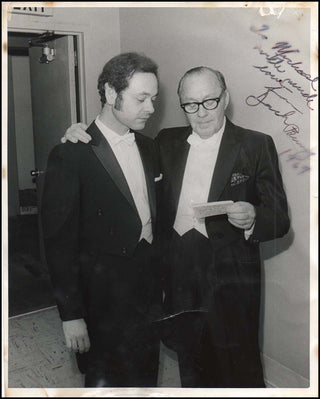 [Rabin, Michael. (1936–1972)] Benny, Jack. (1894–1974) Signed Photograph to Michael Rabin