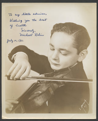 Rabin, Michael. (1936–1972) Signed Photograph