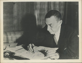 Rachmaninoff, Sergei. (1873–1943) Signed Photograph to George Gaber