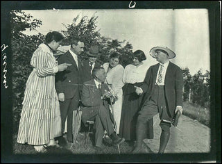 Rachmaninoff, Sergei. (1873–1943) & Chaliapin, Feodor. (1873–1938) Two Original Photographs with Chaliapin