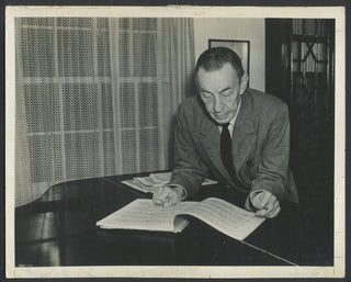 Rachmaninoff, Sergei. (1873–1943) Vintage Photograph, Studying a Score