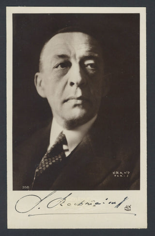 Rachmaninoff, Sergei. (1873–1943) Signed Photograph