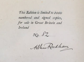 [Shakespeare, William.] Rackham, Arthur. (1867 - 1939) A MIDSUMMER-NIGHT'S DREAM, ILLUSTRATED AND SIGNED BY ARTHUR RACKHAM, IN PUBLISHER’S VELLUM-GILT