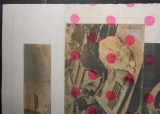 [Cage, John. (1912–1992)] Rauschenberg, Robert. (1925–2008) "Cage" - Color Screenprint with Collage on Paper