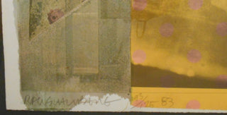 [Cage, John. (1912–1992)] Rauschenberg, Robert. (1925–2008) "Cage" - Color Screenprint with Collage on Paper