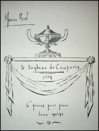 Ravel, Maurice. (1875-1937) Le Tombeau de Couperin. Suite pour le Piano.