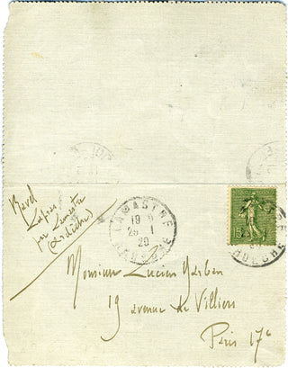 Ravel, Maurice. (1875-1937) Important Autograph Letters and Telegram about his Rejection of the Legion of Honor