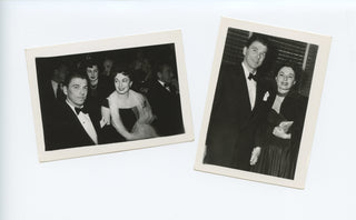 Reagan, Ronald. (1911–2004) & Roman, Ruth. (1922–1999) Two Original Snapshots