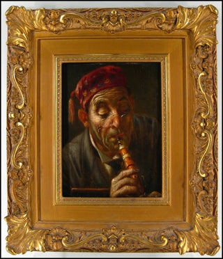 [Music Iconography] Recorder 19th Century Painting of Recorder Player